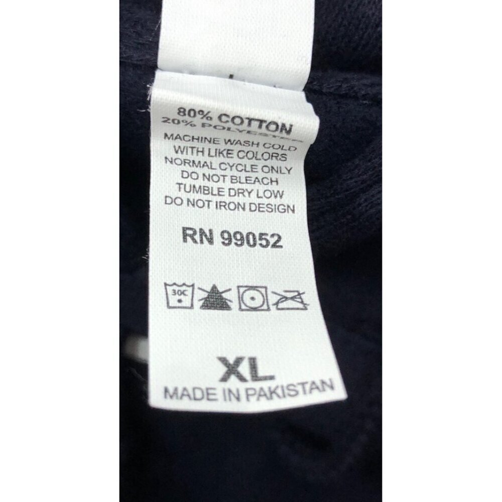 Vintage Consolidated Skateboard Hoodie Dark Navy Sz XL Three Fist Double Stitch - Picture 6 of 6